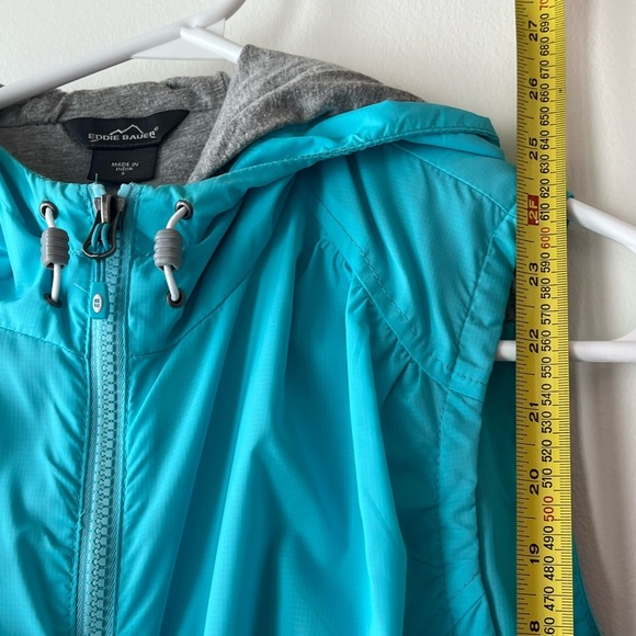Eddie Bauer blue women’s hooded vest small Gorpcore outdoor hike - Picture 9 of 10